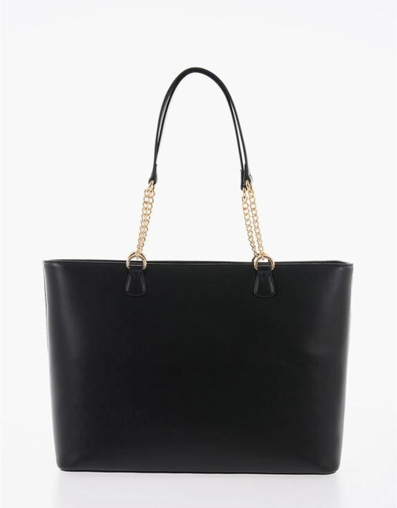 Solid Metal Logo Shoulder Bag Women - Black Tote Bags