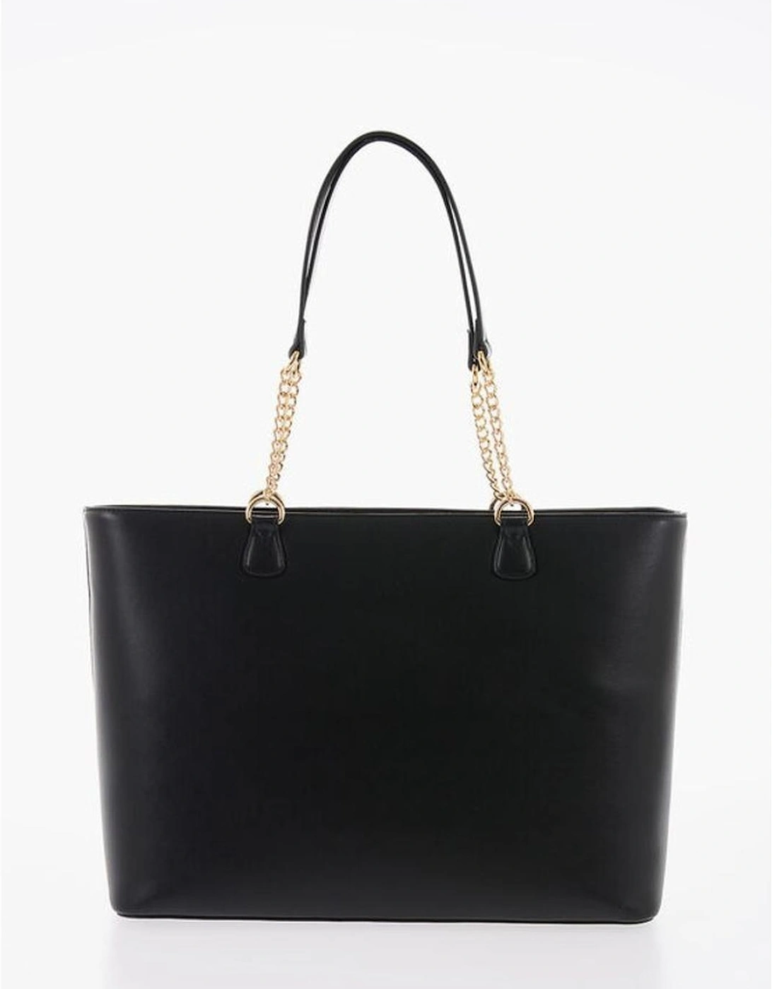 Solid Metal Logo Shoulder Bag Women - Black Tote Bags