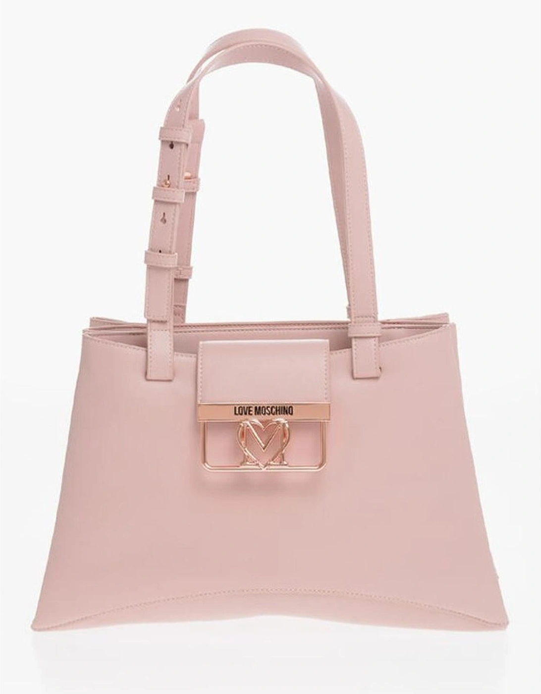 Metal Logo Shoulder Handbag with Double Handle Women - Multicolor Tote, 6 of 5