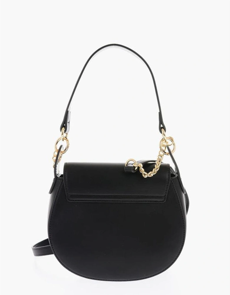Removable Strap Eco-Leather Shoulder Bag Women - Black