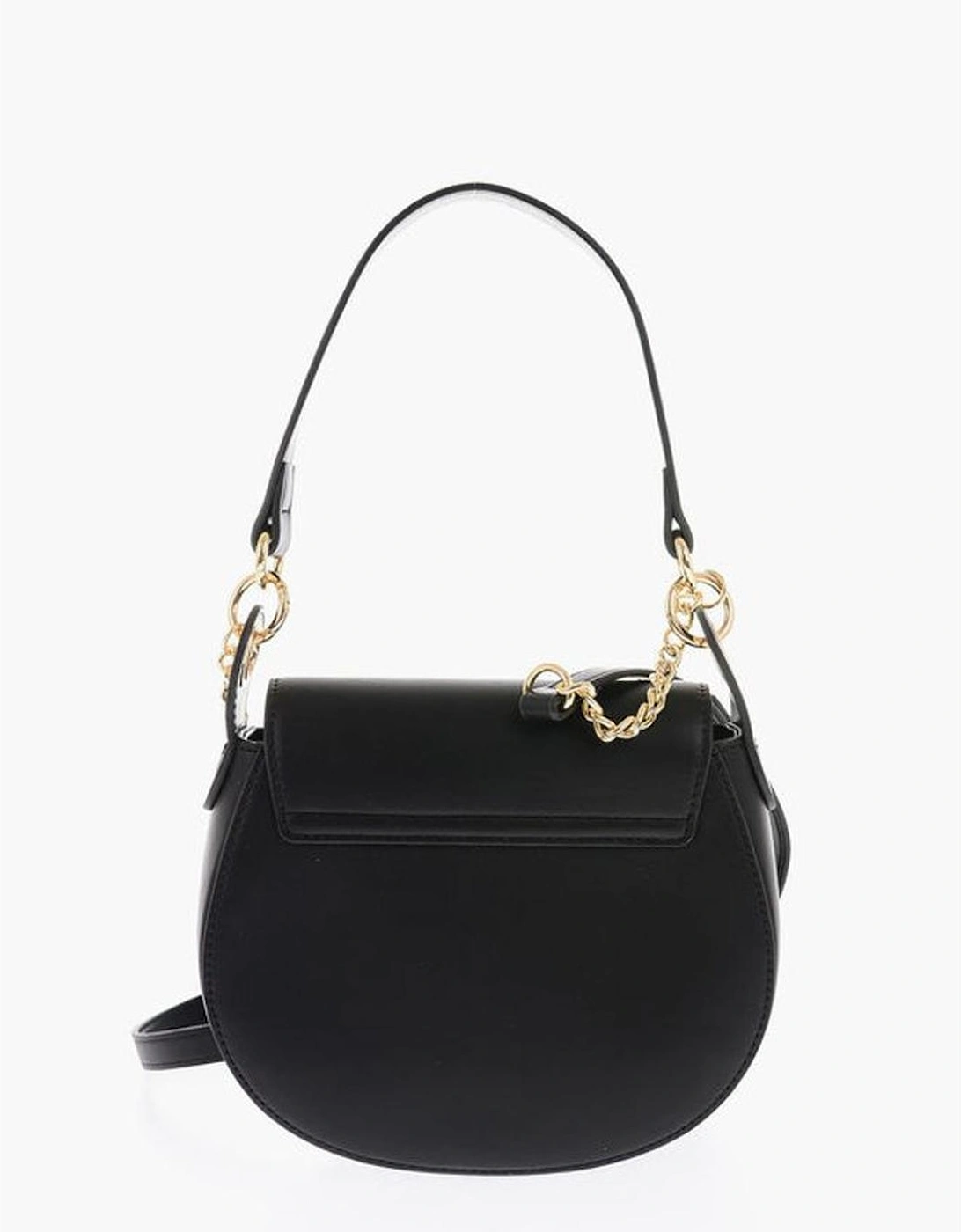 Removable Strap Eco-Leather Shoulder Bag Women - Black