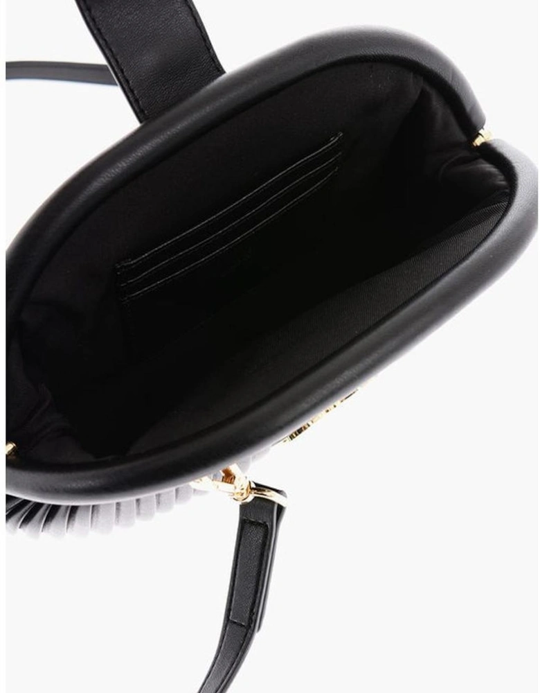 Eco-Leather Handbag with Adjustable Strap Women - Black Tote Bags