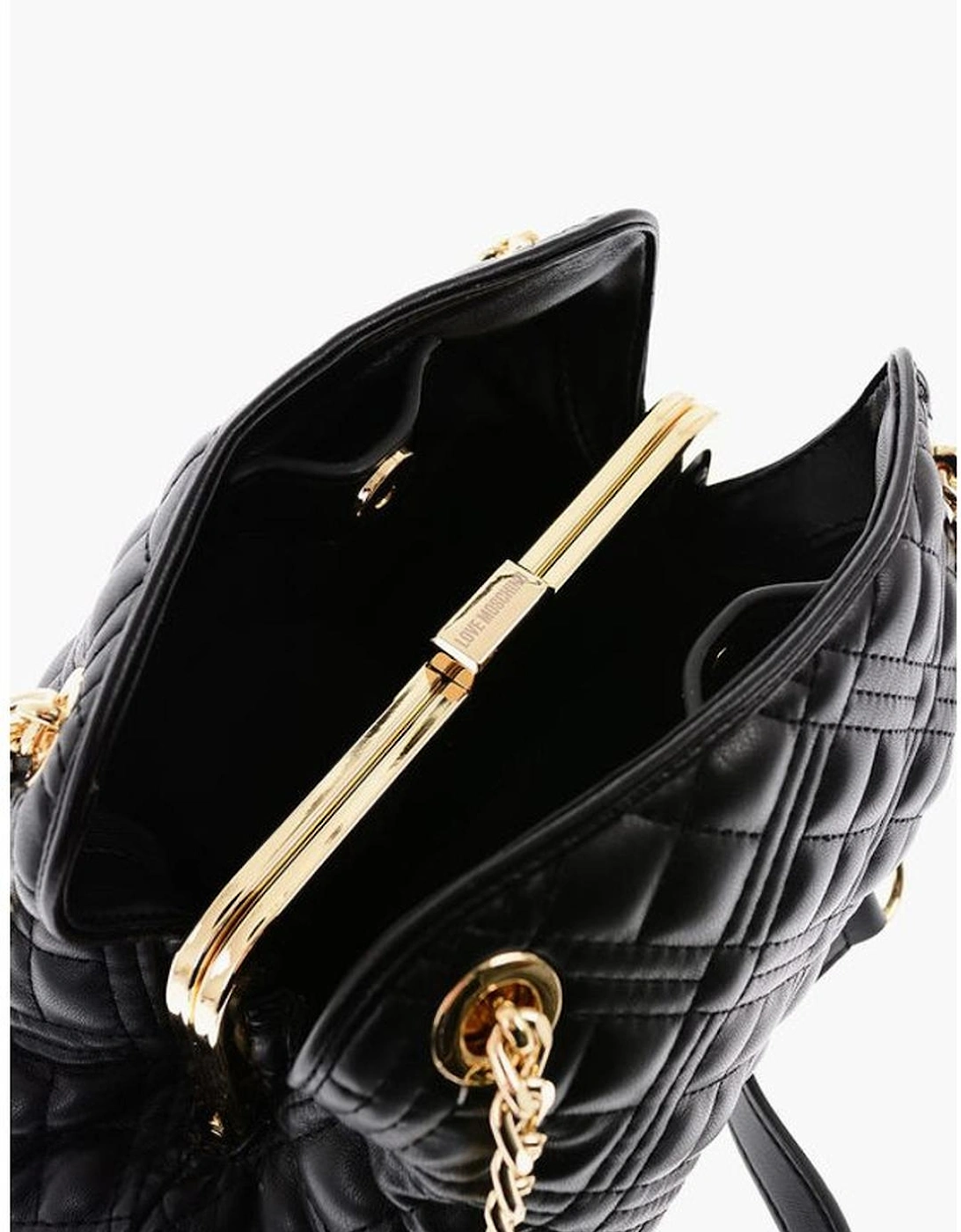 Solid Zip Closure Handbag with Internal Pocket Women - Black Tote Bags