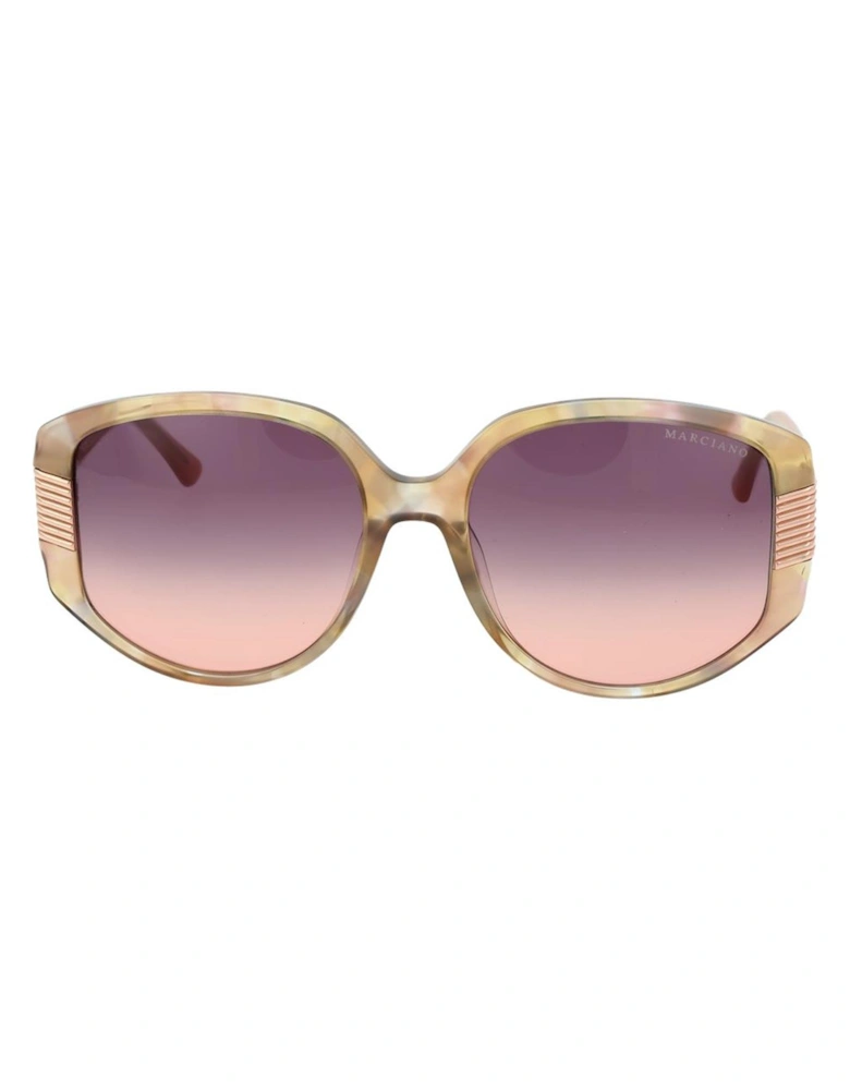 Butterfly Gradient Sunglasses with UV Protection Women - Beige