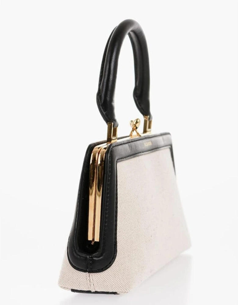 Logo Embellished Handbag Shoulder Bag Women - White Tote Bags