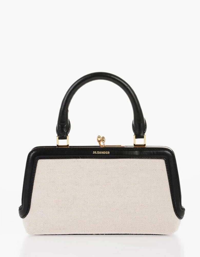 Logo Embellished Handbag Shoulder Bag Women - White Tote Bags
