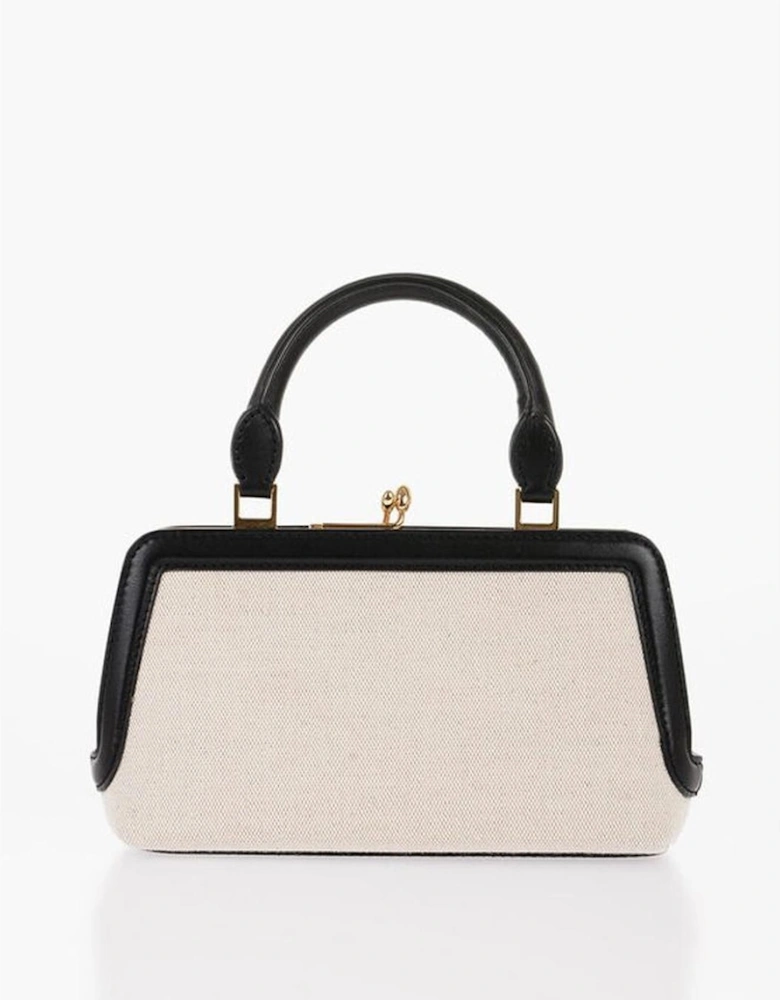 Logo Embellished Handbag Shoulder Bag Women - White Tote Bags