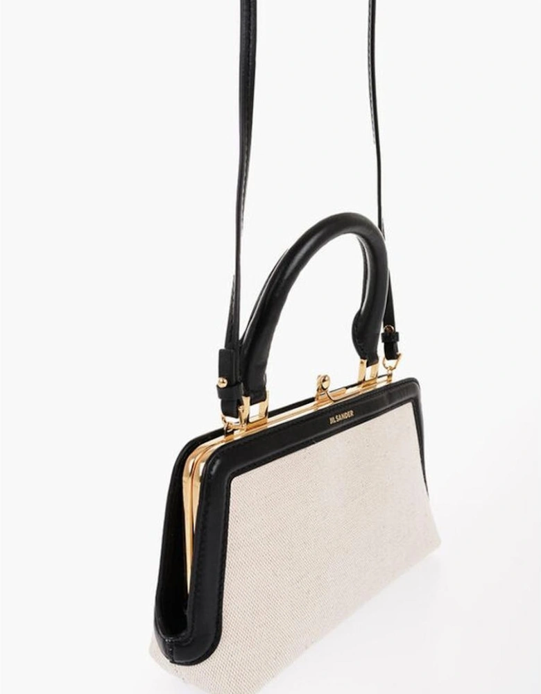 Logo Embellished Handbag Shoulder Bag Women - White Tote Bags