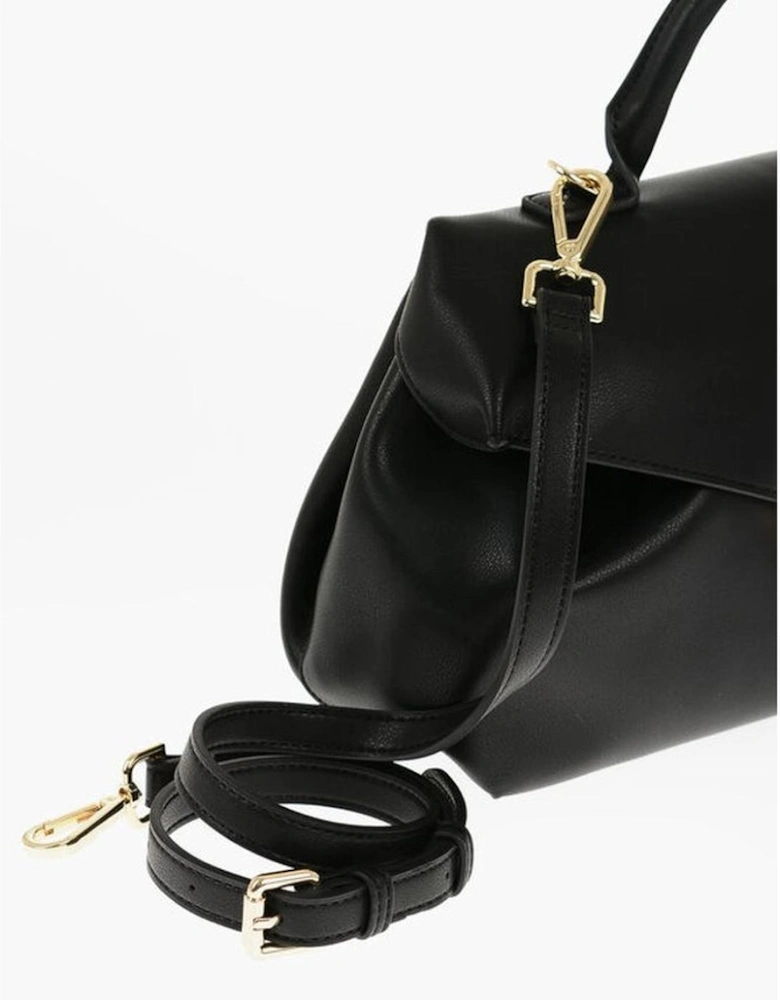 Eco-Leather Shoulder Bag with Adjustable Strap Women - Black Tote Bags