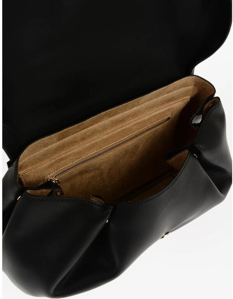Eco-Leather Shoulder Bag with Adjustable Strap Women - Black Tote Bags