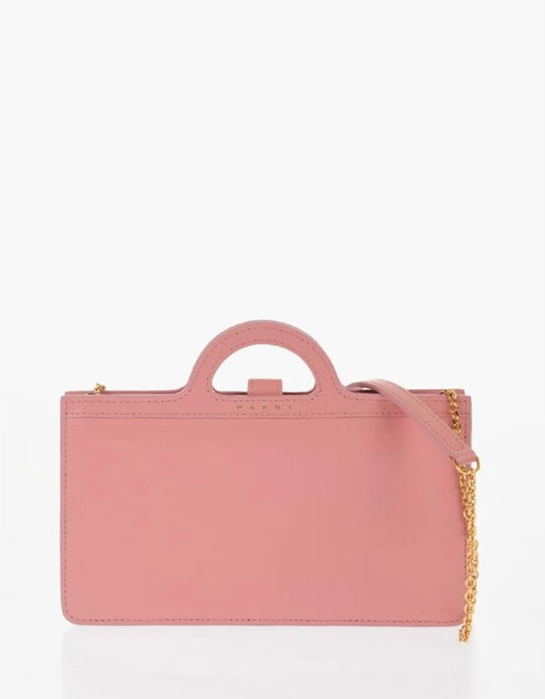 Leather Shoulder Bag with Double Handle Women - Multicolor