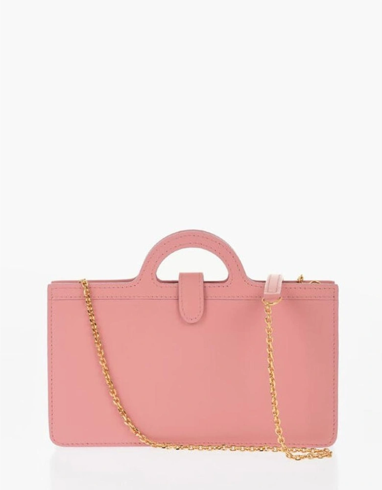 Leather Shoulder Bag with Double Handle Women - Multicolor