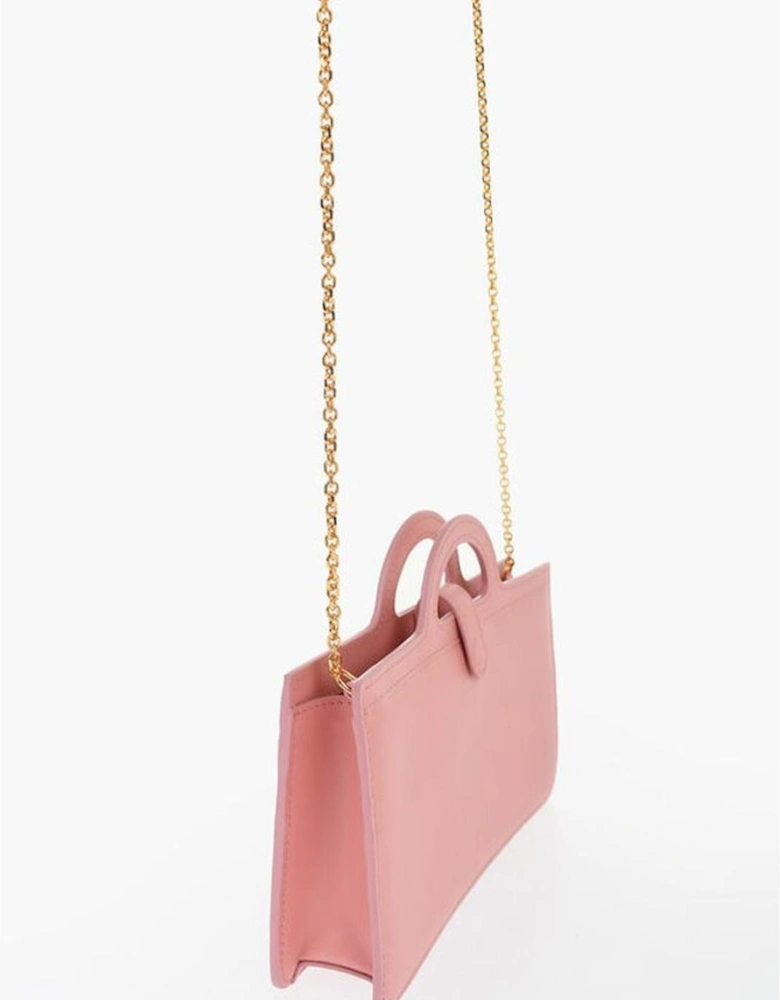 Leather Shoulder Bag with Double Handle Women - Multicolor