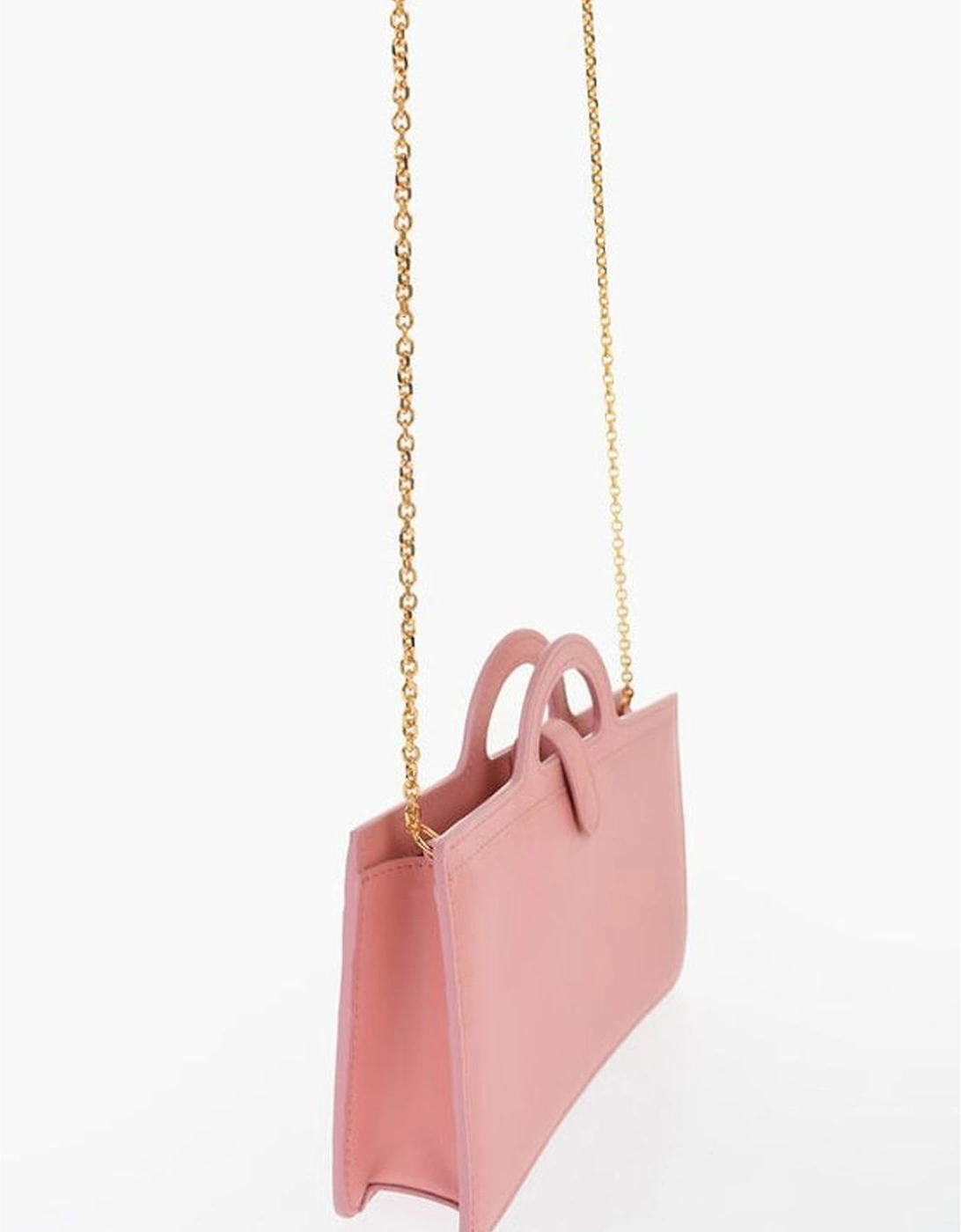 Leather Shoulder Bag with Double Handle Women - Multicolor