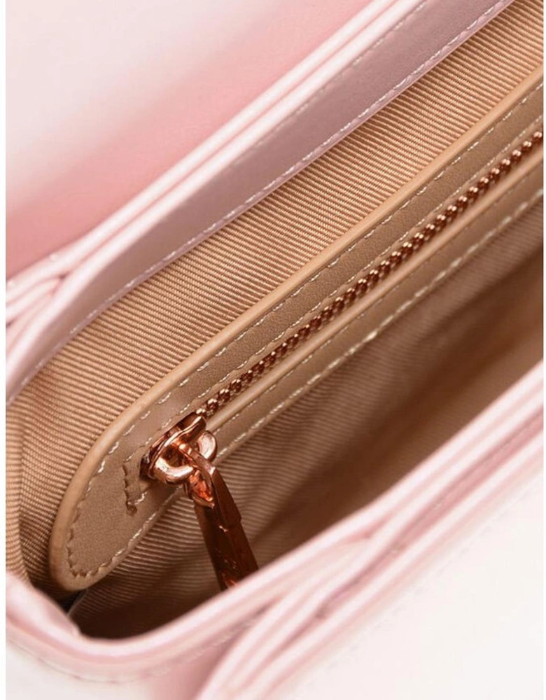Solid Eco-Leather Shoulder Bag with Logo Women - Multicolor