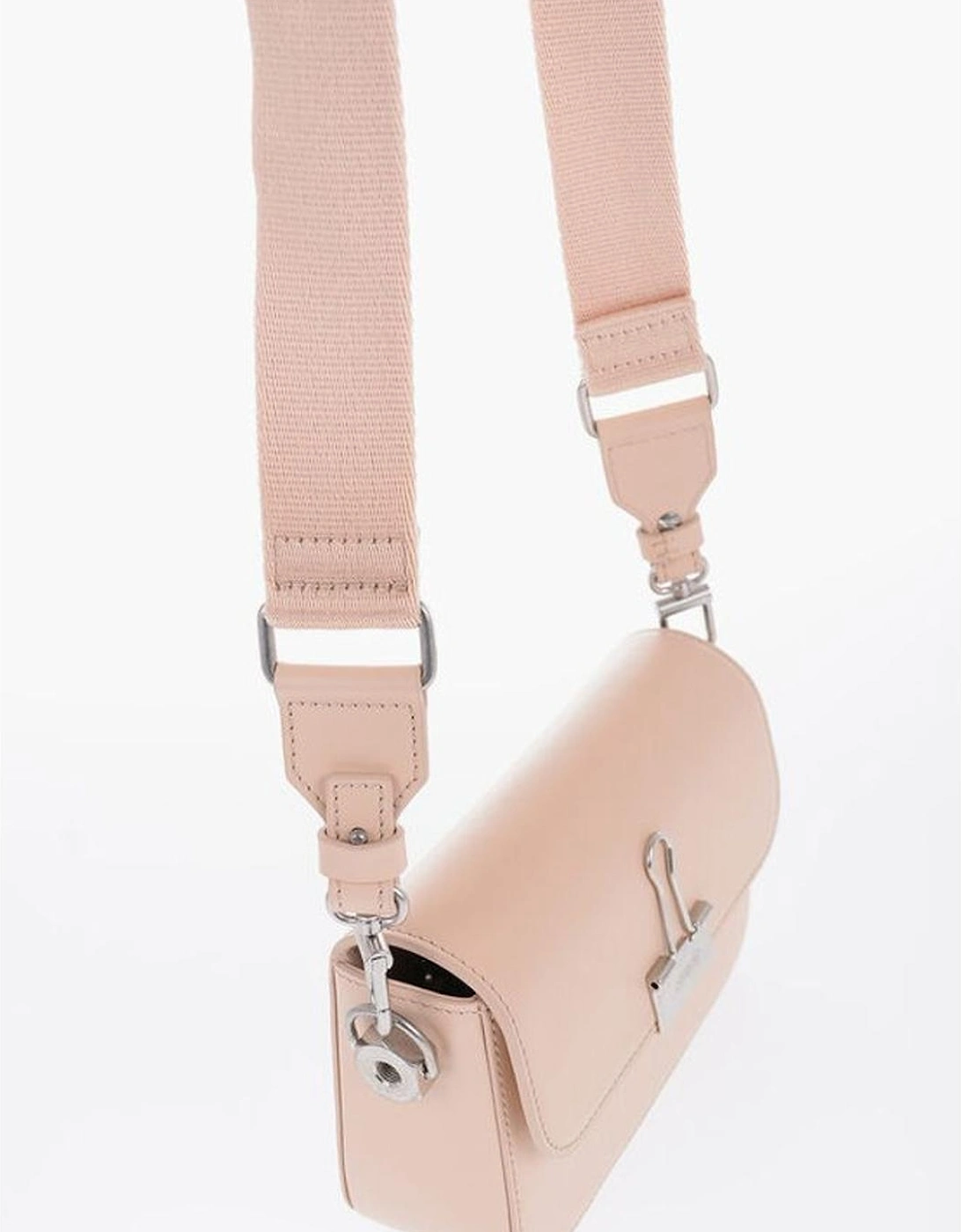 Leather Shoulder Bag with Adjustable Strap Women - Multicolor