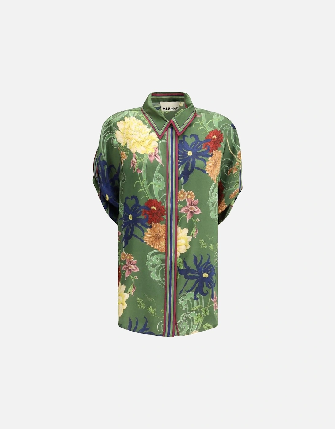 Avery Silk Shirt with Refined Floral Pattern Women - Multicolor, 4 of 3