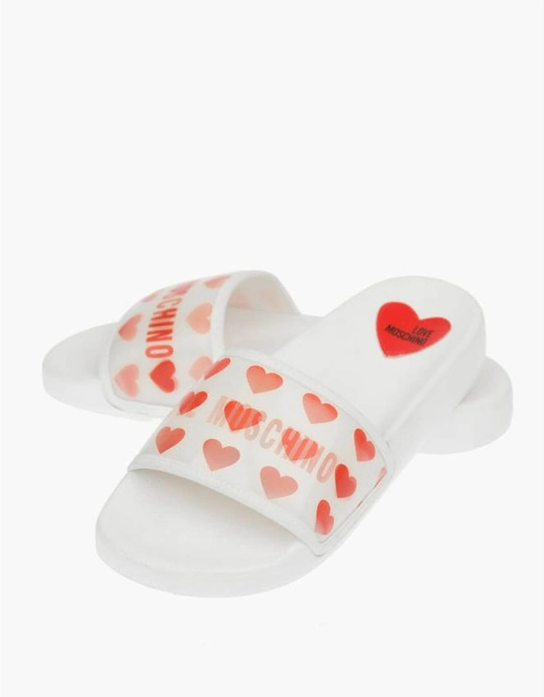 Patterned Elastodiene World Xmas Gift Women - White Sandals