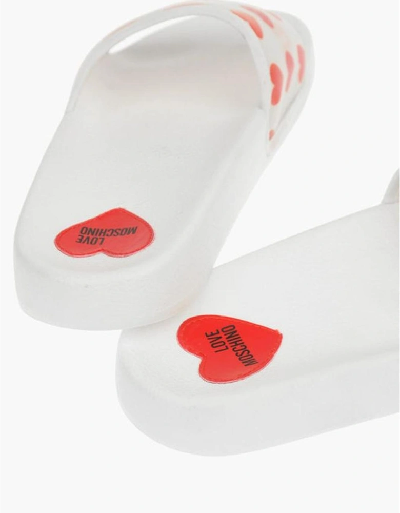 Patterned Elastodiene World Xmas Gift Women - White Sandals