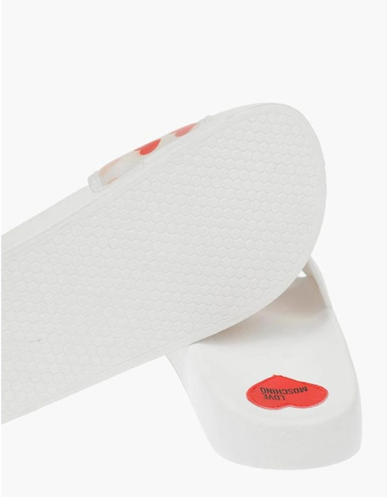 Patterned Elastodiene World Xmas Gift Women - White Sandals
