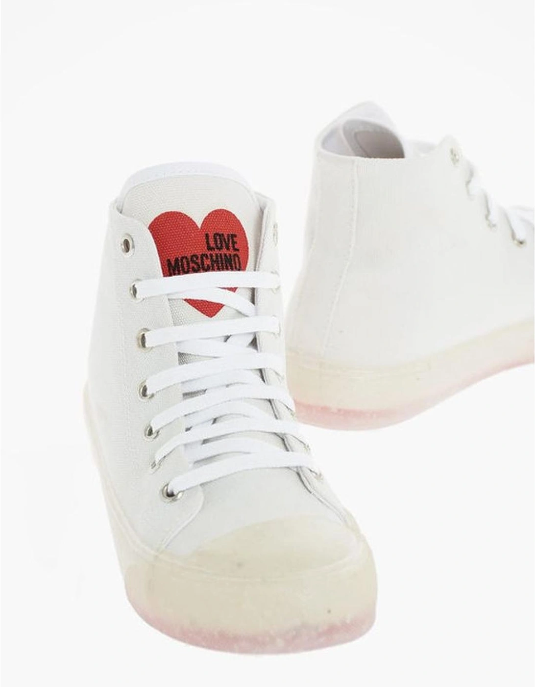 Vintage Effect Lace-up Sneakers with Rubber Sole Women - White, 5 of 4