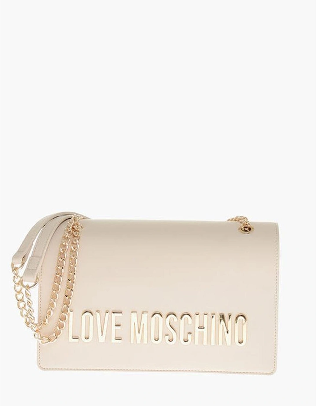 Solid Color Eco-Leather Shoulder Bag Women - Beige, 6 of 5