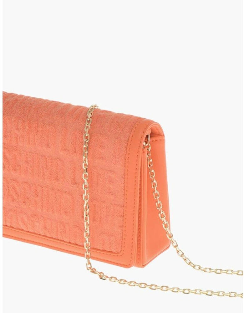 Logo Solid Shoulder Bag Women - Orange