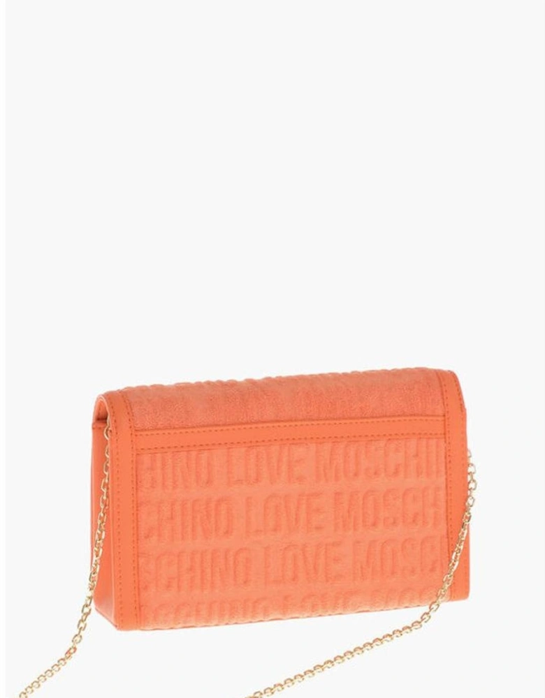 Logo Solid Shoulder Bag Women - Orange
