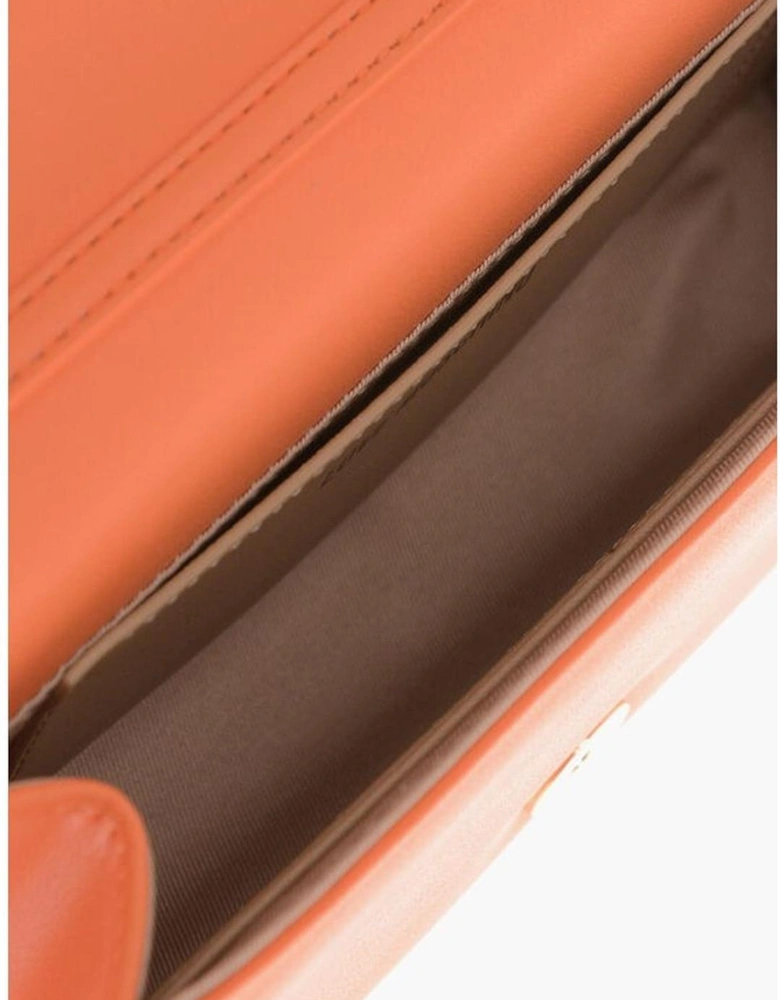 Logo Solid Shoulder Bag Women - Orange