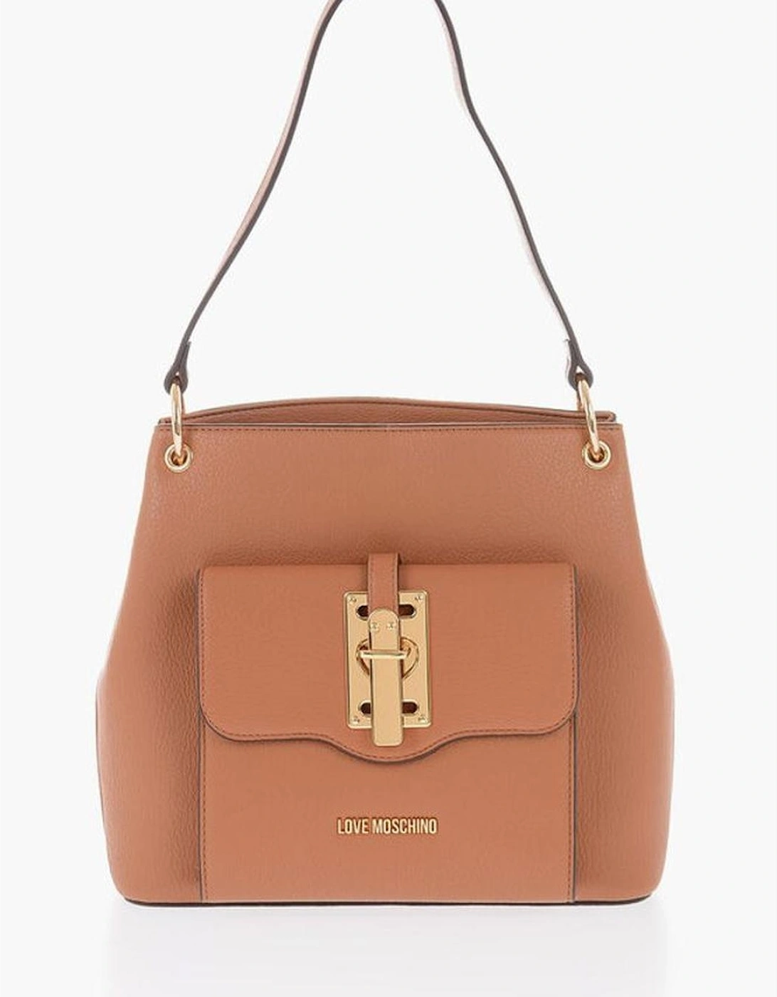 Embroidered Eco-Leather Shoulder Bag with External Pocket Women -, 6 of 5