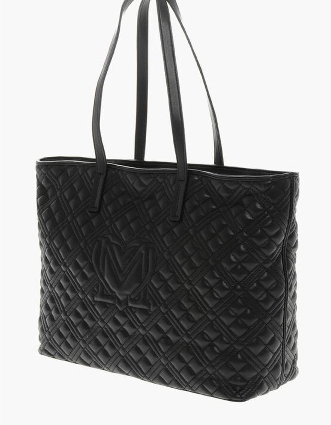 Logo Shoulder Bag with Double Handle Women - Black Tote Bags