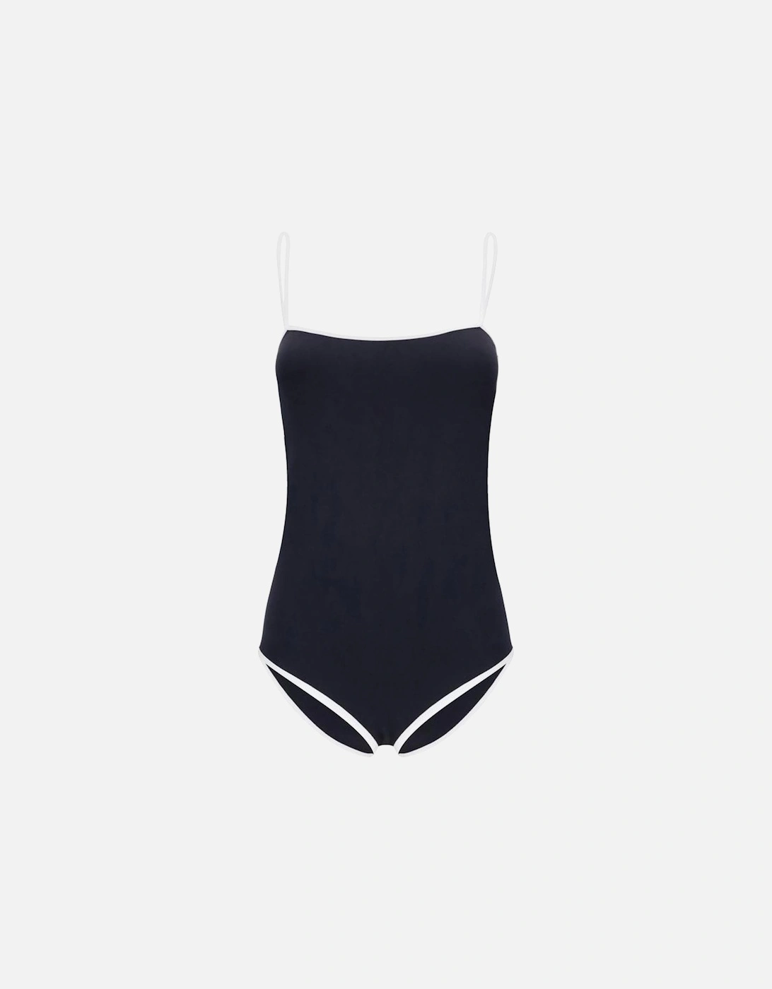 Retro-Inspired Sporty Swimsuit with Adjustable Straps Women - Black, 4 of 3