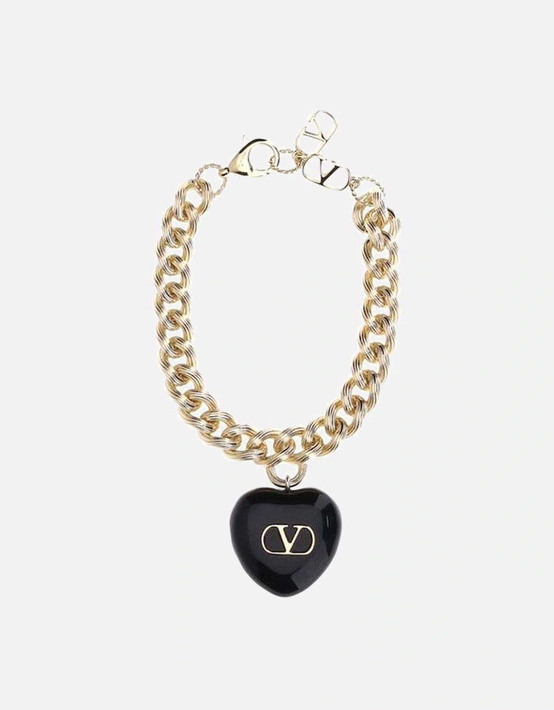 Coeur Royal Chain Bracelet with Heart Charm Women - Gold, 3 of 2