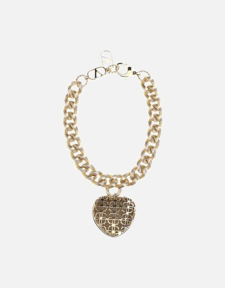Coeur Royal Chain Bracelet with Heart Charm Women - Gold