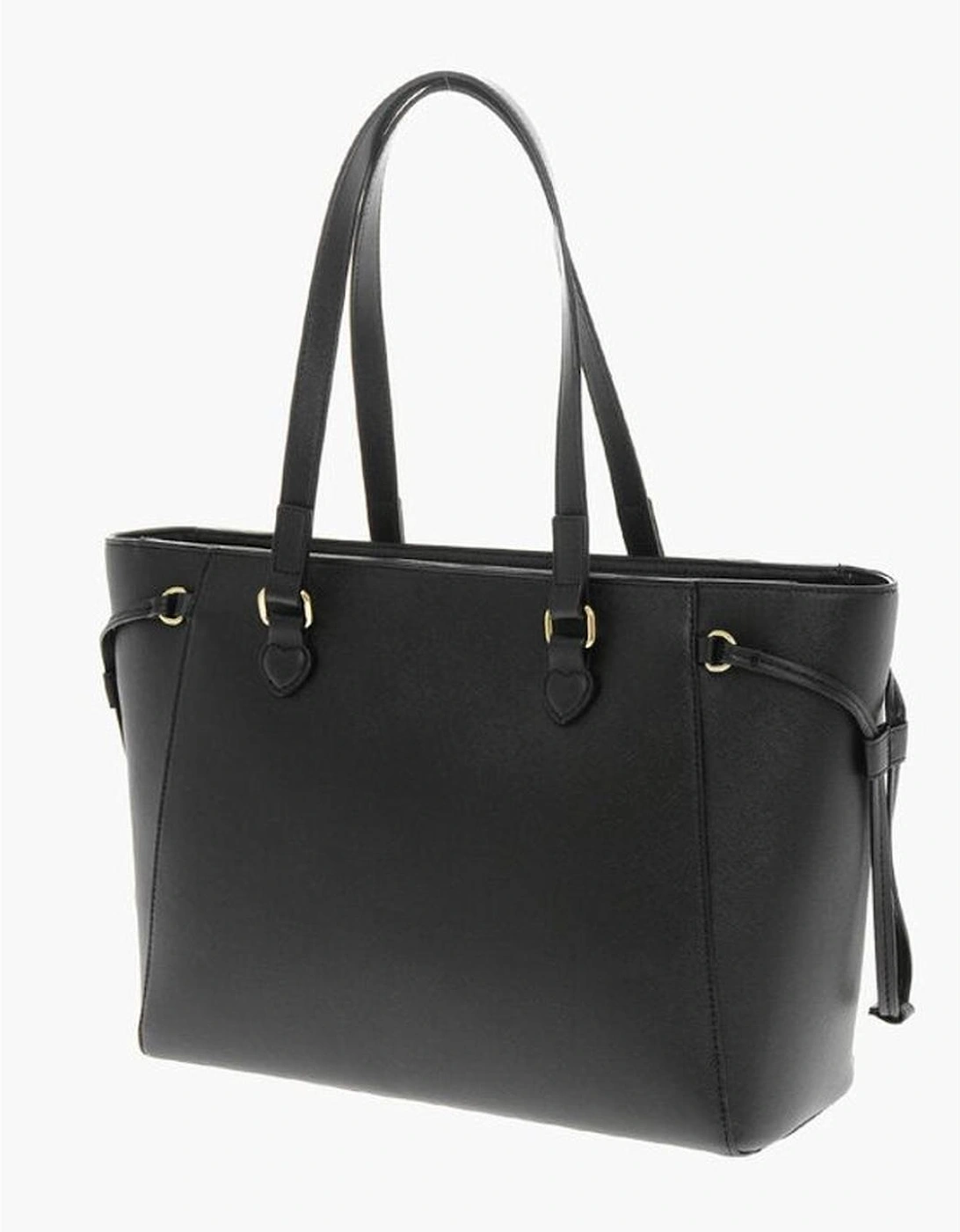 Logo Embellished Metal Shoulder Bag Women - Black Tote Bags