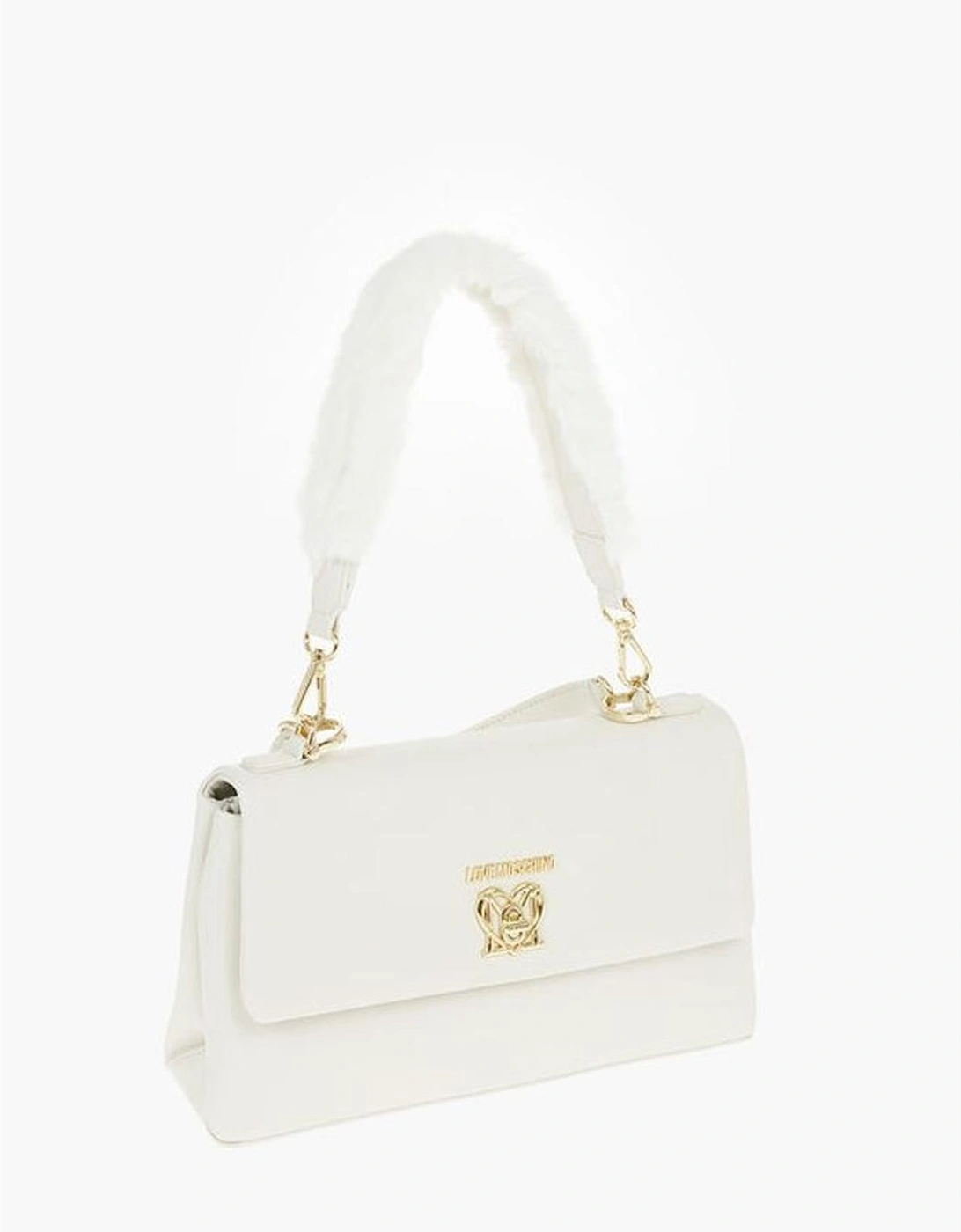 Solid Color Eco-Leather Shoulder Bag Women - White Tote Bags