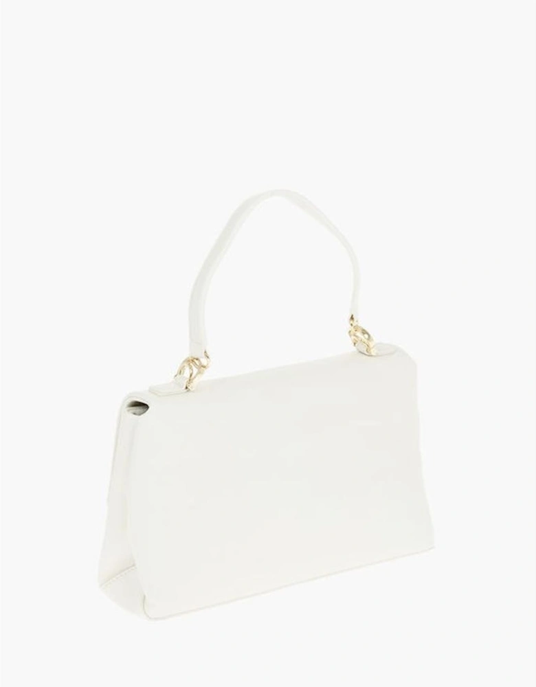 Solid Color Eco-Leather Shoulder Bag Women - White Tote Bags