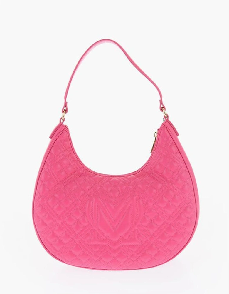 Logo Eco-leather Shoulder Bag with Zip Closure Women - Multicolor