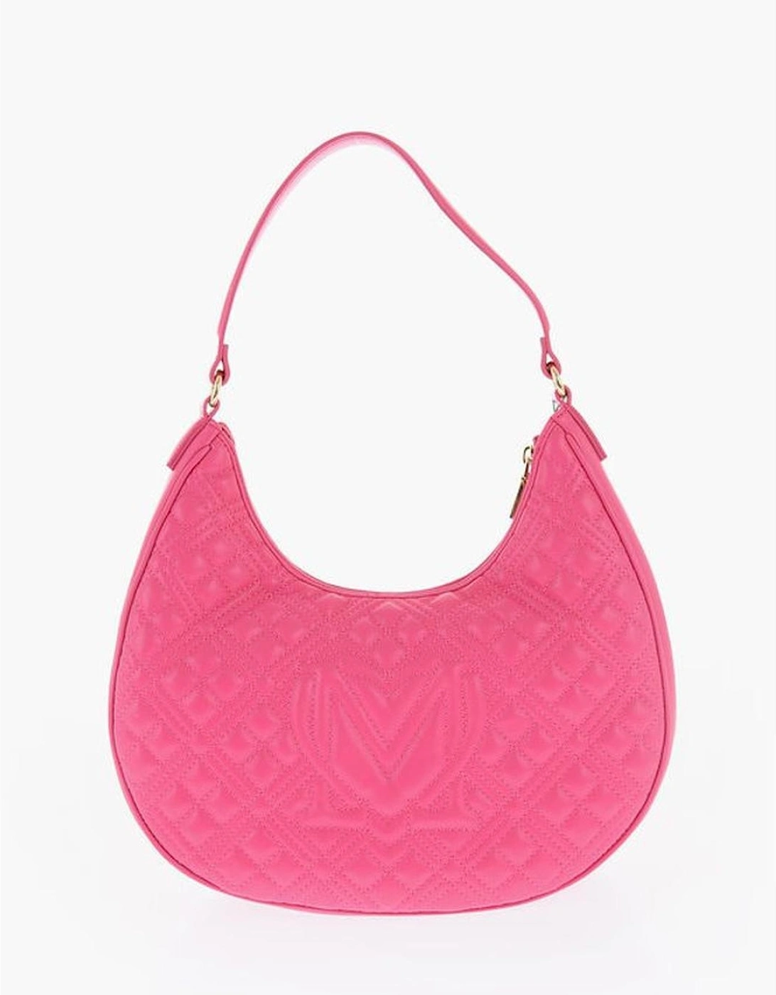 Logo Eco-leather Shoulder Bag with Zip Closure Women - Multicolor