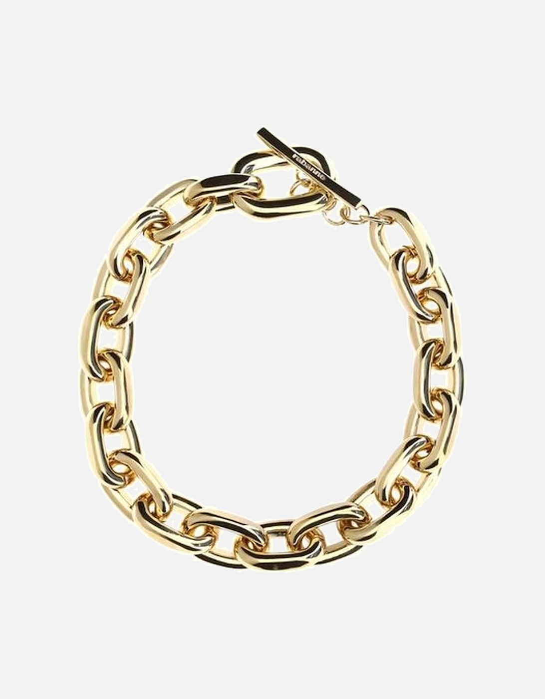 XL Link Chain Necklace with Logo Embellished Clasp Women - Gold, 3 of 2