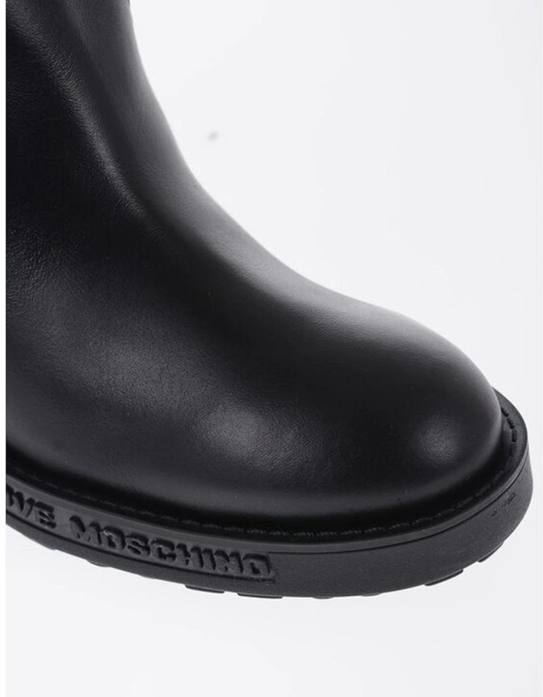 Studded Narrow Toeline Ankle Boots Women - Black