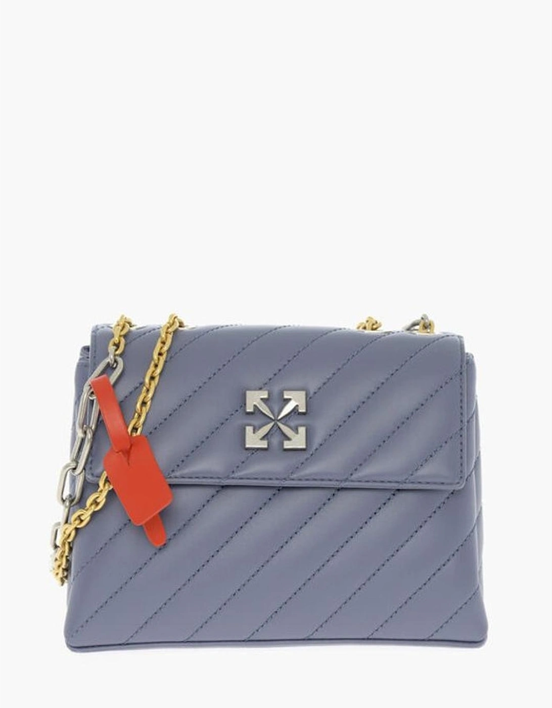 Leather Logo Application Shoulder Bag Women - Gray, 5 of 4