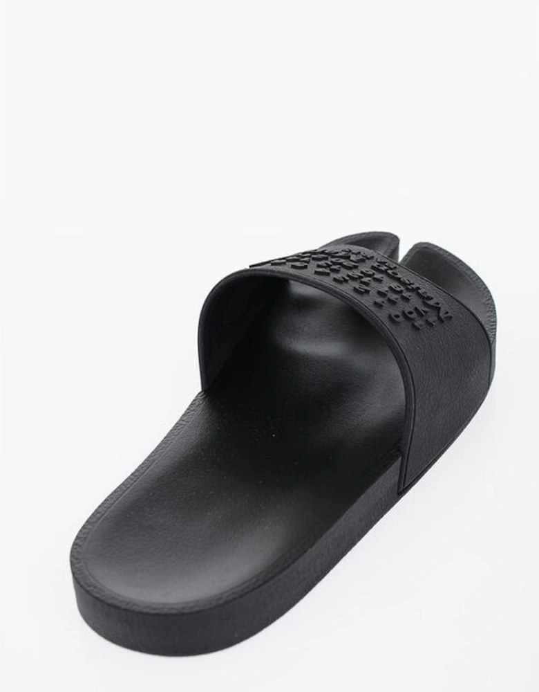 Slip-On Rubber Sole Sandals Women - Black
