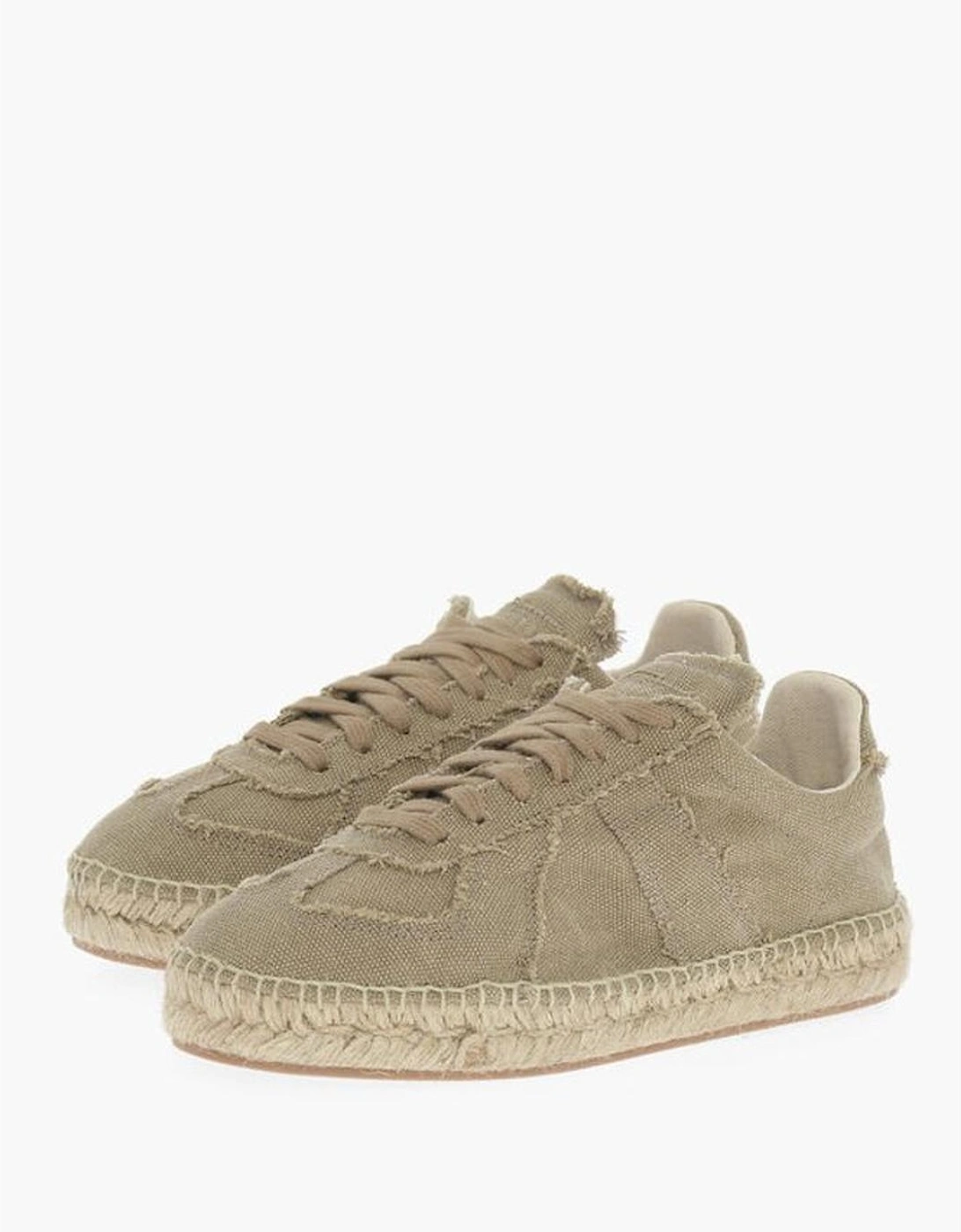 Vintage Effect Lace-up Leather Sneakers Women - Green, 6 of 5
