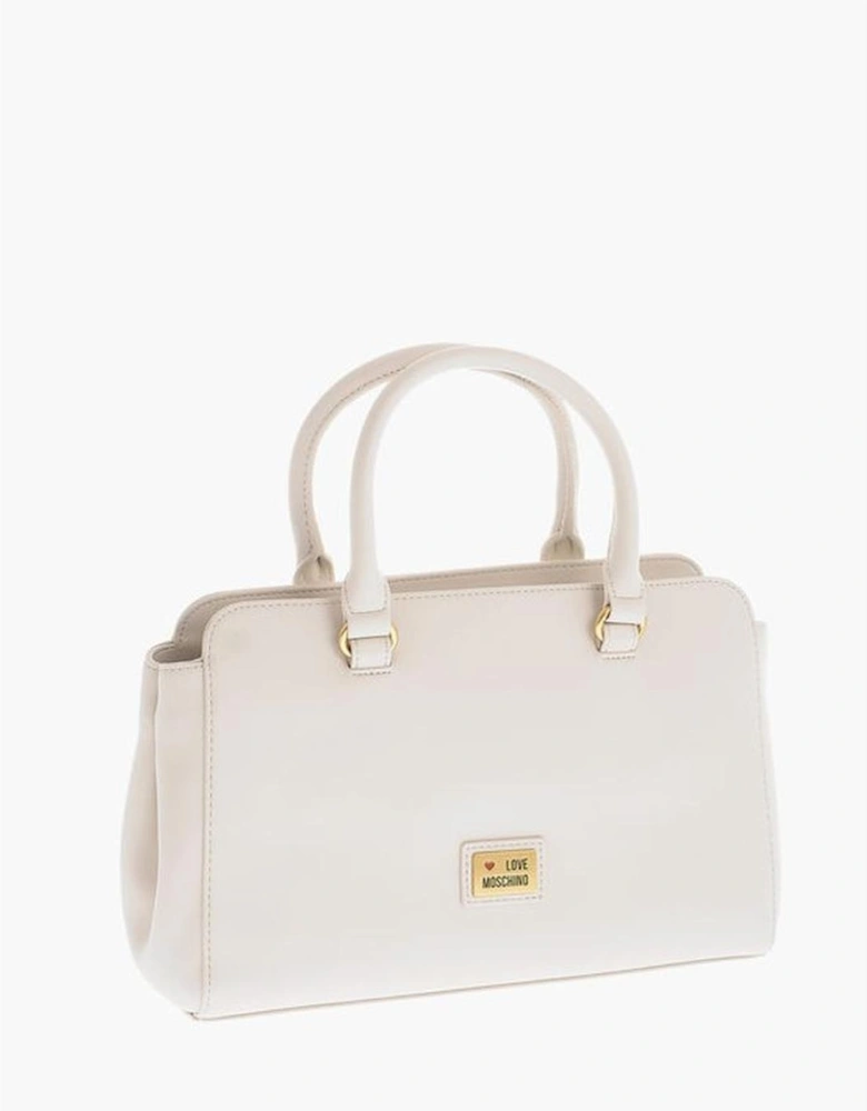 Eco-Leather Shoulder and Handbag with Adjustable Strap Women - Beige