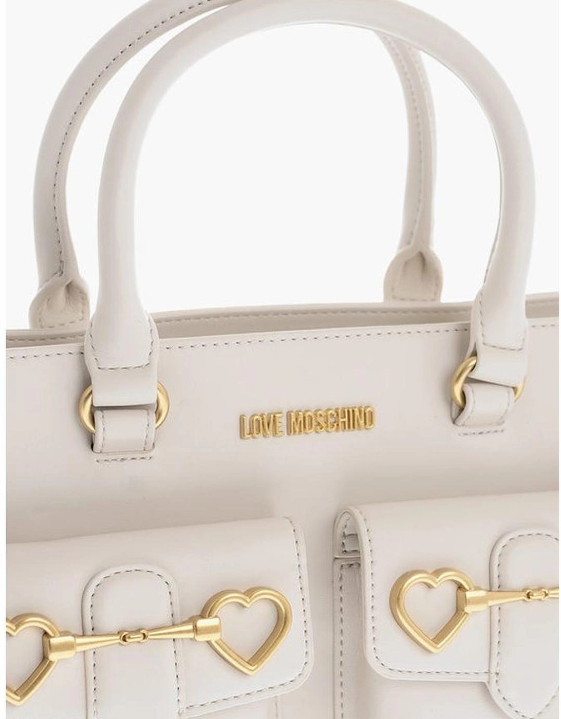 Eco-Leather Shoulder and Handbag with Adjustable Strap Women - Beige
