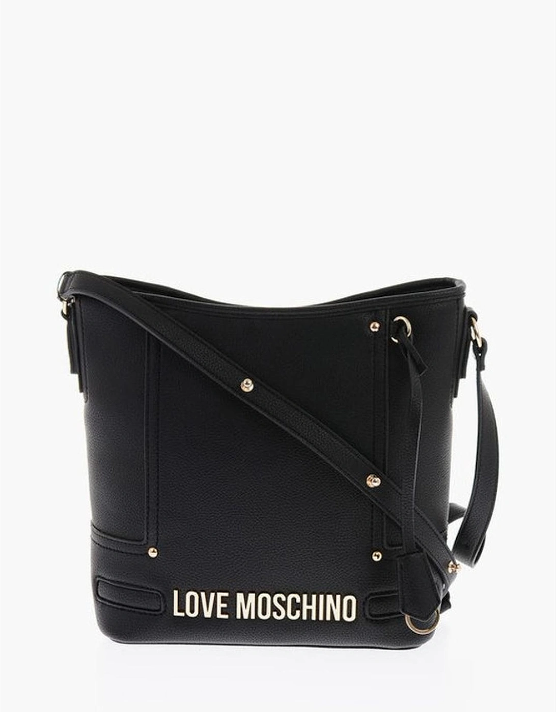 Zip Closure Solid Color Shoulder Handbag Women - Black Tote Bags, 5 of 4