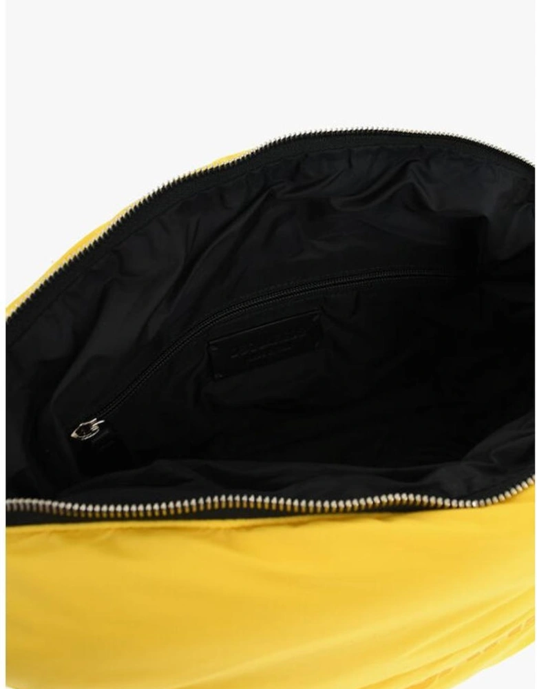 Adjustable Strap Shoulder Bag with Zip Closure Women - Yellow