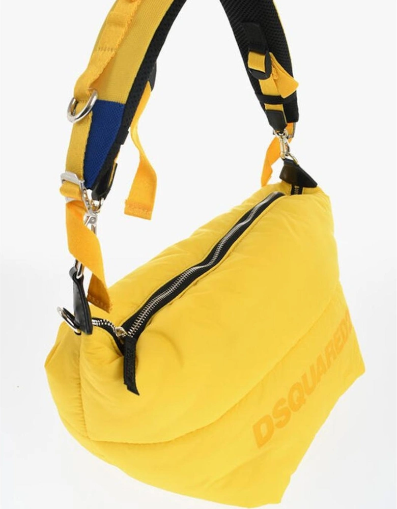 Adjustable Strap Shoulder Bag with Zip Closure Women - Yellow