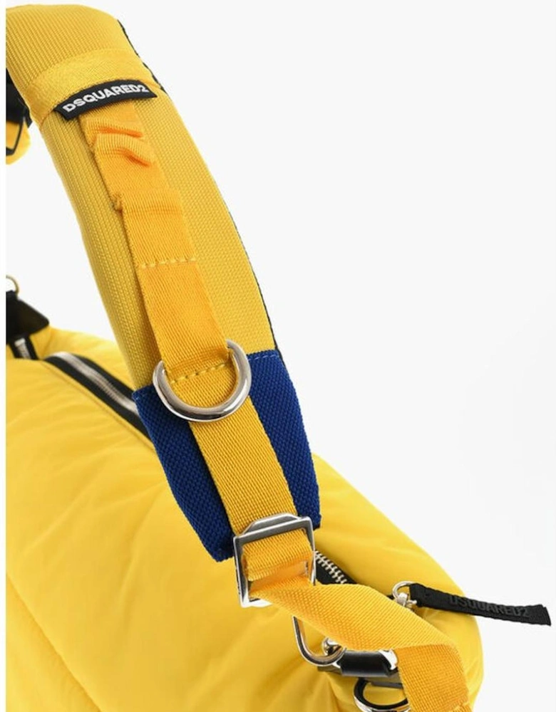 Adjustable Strap Shoulder Bag with Zip Closure Women - Yellow